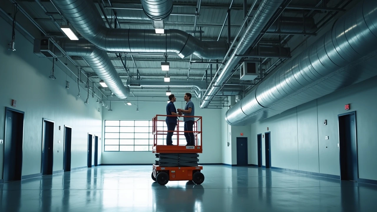 Exemple de maintenance de système de désenfumage à Sarcus (60210)